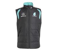 adidas Men's MERCEDES - AMG PETRONAS FORMULA 1 TEAM MECHANICS VEST, black/grey two, L