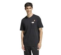 adidas Men's MINI Embroidery Basketball Graphic T-Shirt, Black, 3XL