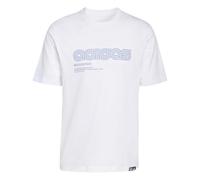 adidas Men's Motorsport LINEAR Graphic T-Shirt, White, 4XL