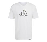 adidas Men's Motorsport Track Graphic T-Shirt, White, 4XL
