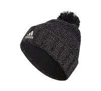 adidas Men's Recon Ballie Pom Beanie, Black-Grey Six Marl/Black/White, One Size