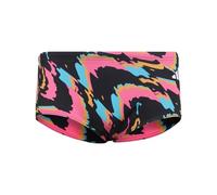 adidas Men's RIPSTREAM Team Graphic Swim Wide Trunks, Black/Lucid pink, 40