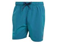 Seersucker Gestreifte Badeshorts 5 Zoll Pure Teal / Dark Blue S
