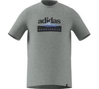adidas Sportsman Mountain Graphic T-Shirt Herren KC9253 - medium grey heather XL