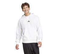 adidas Men's Standard Essentials Fleece Hoodie, White/Black, X-Large