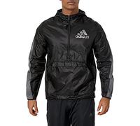 adidas Men's Standard Seasonals Windbreaker, Black, Large
