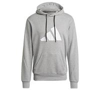 adidas Men's Standard Sportswear Future Icons Three Bar Hoodie, Medium Grey Heather, XX-Large