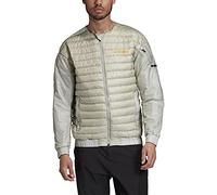 adidas Men's Standard Terrex Hike Bomber Down Jacket, Metal Grey, 2XL
