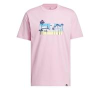 adidas Men's Summer Sunset Graphic T-Shirt, True pink, XXL