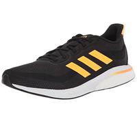 adidas Men's Supernova + Running Shoe, Core Black/Flash Orange/Flash Orange, 9.5