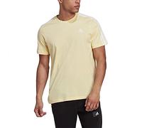 Adidas Mens T-Shirt (Short Sleeve) M 3S Sj T, Almost Yellow/White, HL2250, M