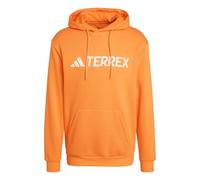 adidas Men's Terrex Multi Large Logo Hoodie, Pure Tangerine, XXL