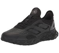 adidas Men's Web Boost Running Shoe, Black/Black Blue Metallic/Grey, 10