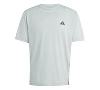 adidas Men's Workout Essentials FEELREADY 3 Stripes T-Shirt, Wonder Sage/Black, M