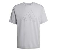 adidas Men's Workout Essentials FEELREADY Logo T-Shirt, Halo Silver, 3XL