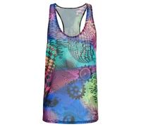adidas Men's x Jeremy Scott Allover-Print Tanktop Multicolor/Semi Lucid Fuchsia/Active Purple L