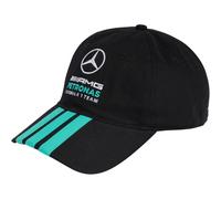 Adidas Mercedes-amg Petronas F1 Team Dna 3 Stripes Kappe 58 cm Black