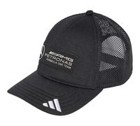 adidas Unisex Mercedes - AMG Petronas Formula ONE Team Snapback Logo Trucker Cap, Black/White, M