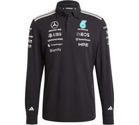 adidas Mercedes - AMG Petronas Formel 1 Team Mechaniker langarm Poloshirt Herren KE5514 - black XL
