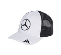 Adidas Unisex Mercedes - AMG Petronas Formula ONE Team Snapback Star Trucker Cap, White/Black, M