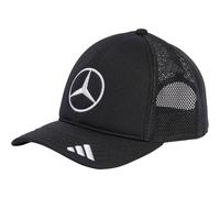 Adidas Unisex Mercedes - AMG Petronas Formula ONE Team Snapback Star Trucker Cap, Black/White, M