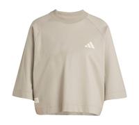 adidas Mercedes-AMG Petronas Formel 1 Team Premium Sweat T-Shirt Damen JW3087 - putty beige/wonder alumina L