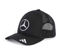 Adidas Unisex Mercedes - AMG Petronas Formula ONE Team Snapback Star Trucker Cap, Black/White, M