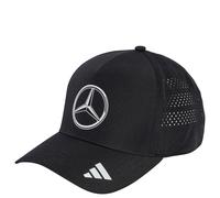 adidas Unisex Mercedes - AMG Petronas Formula ONE Team Mechanics Climacool Trucker Cap, Black/Reflective Silver, XS