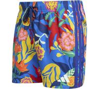 Adidas Mexicana Florals 3 Stripes Swim Shorts 5 Inch Herren Badehose, blau M