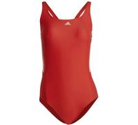 Adidas Mid 3-Streifen Badeanzug Damen Badeanzug, rot 36