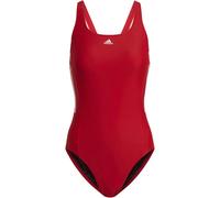 Adidas Mid 3-Streifen Badeanzug Damen Badeanzug, rot 40