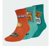ADIDAS MINECRAFT KIDS SOCKEN St Fade Ocean / Equipment Green / Fox Orange 22-24