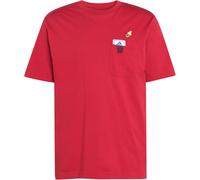 adidas Mini Embroidery Basketball Graphic T-Shirt Herren KB2525 - active maroon L