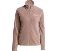 adidas MULTI TERREX ESSENTIALS FULL ZIP FLEECE W Damen Fleecejacke, braun, größe XS