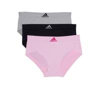 adidas Nahtlose Damen-Slips, 3er-Pack, Pinkhtr/Schwarz/Mhg, XL
