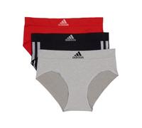 adidas Nahtlose Damen-Slips, 3er-Pack, Schwarz/Mhg/Vivdred, M