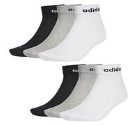 adidas NC Ankle Sneaker/Quarter Socken Unisex Kurzsocke Knöchellang 6 Paar, Farbe:schwarz - weiß - grau, Socken & Strümpfe:40-42