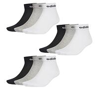 adidas NC Ankle Sneaker/Quarter Socken Unisex Kurzsocke Knöchellang 9 Paar, Farbe:schwarz - weiß - grau, Socken & Strümpfe:46-48