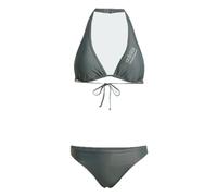 adidas Damen Halterneck Bikini, Legend Ivy/Silver Green, XS