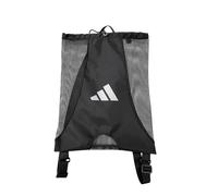 adidas Netz-Rucksack für Boxen, Karate, Judo, Taekwondo, Kickboxen, BJJ, Fitnessstudio, Training, schwarze Tasche mit Kordelzug, Schwarz , 45*50cm
