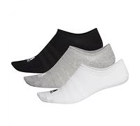 Adidas, No-Show, Unsichtbare Socken, Mgreyh/Weiß/Schwarz, Xs, Unisex-Adult