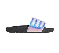 adidas Unisex Adilette Boost Schiebe-Sandalen, Bianco Iridescente Nero, 45 1/3 EU