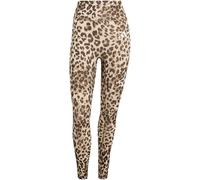 adidas Optimé Essentials 3-Streifen Leopard 7/8-Leggings Damen KS0633 - crystal linen/khaki six/dark brown S