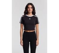 Adidas Originals 3 Stripe Baby Tee Black Größe: XS | Hemden Outlet | Damen | Schwarz