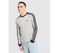 adidas Originals 3-Stripes Long Sleeve T-Shirt - Herren, Grau - XL