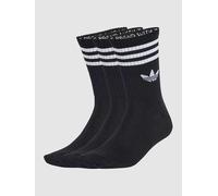 adidas Originals 3S Crew S 3P Socks black / black / black Gr. S