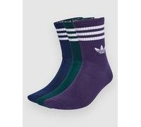 adidas Originals 3S Crew S 3P Socks nindig / aurivy / aurplu Gr. M