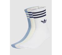 adidas Originals 3S Crew S 3P Socks white / tacblu / crewht Gr. L