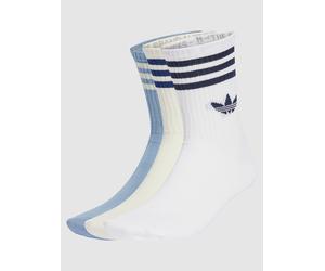 adidas Originals 3S Crew S 3P Socks white / tacblu / crewht Gr. L