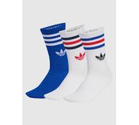 adidas Originals 3S Crew S 3P Socks white / white / croyal Gr. S